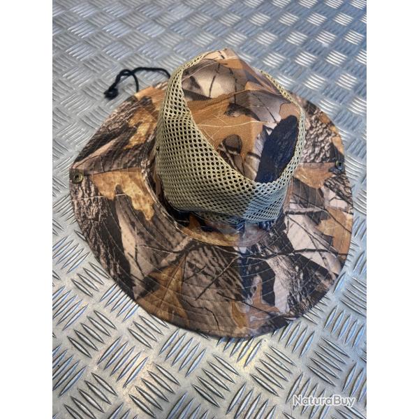 Chapeau camouflage protection solaire maille respirante chasse camping randonne jungle peche