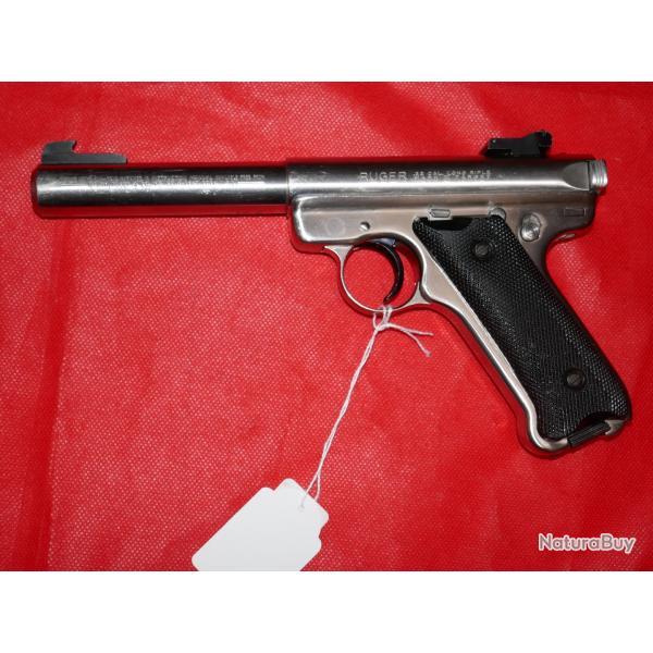 Pistolet RUGER MARK II TARGET Inox en 22 Lr