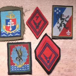 Insignes tissu/ de grandes unités de l'armée française.