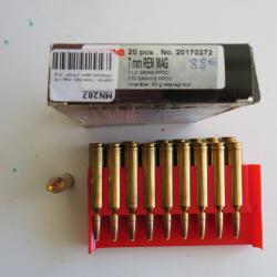 Balles de carabine 7mm Rem Mag NORMA PPDC 170gr (11g)