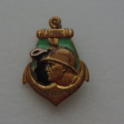 INSIGNE  COLONIAL   :  3 ° REGIMENT  INFANTERIE COLONIAL   --- DRAGO  PARIS  H.398  ------