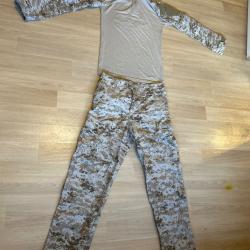 Ensemble marpat désert porter une fois