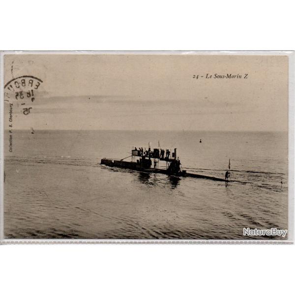 CPA - Marine de Guerre  - Sous - Marin  Z - N3840