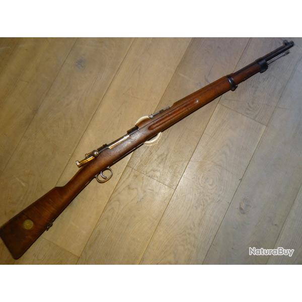 Karabiner  Mauser Sudois Carl Gustaf M38  - Parfait tat, Monocoup cole, Superbe Bronzage