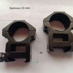 Colliers tube 25.4 mm rail 21 mm
