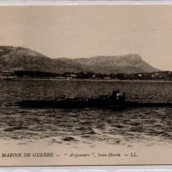 CPA - Marine de Guerre - " Argonaute  "  Sous - Marin - N°3842
