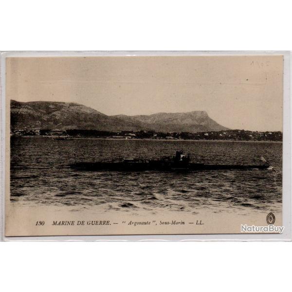 CPA - Marine de Guerre - " Argonaute  "  Sous - Marin - N3842