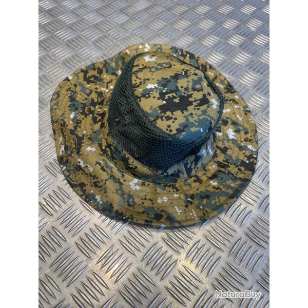 Chapeau camouflage protection solaire maille respirante peche chasse randonne camping