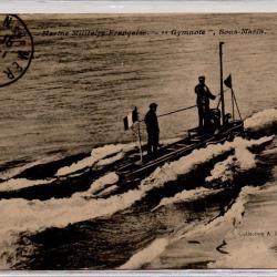 CPA -Marine Militaire Française - " Gymnote ' Sous Marin - N°3848