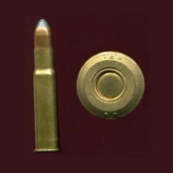 9.3 x 53 R URSS - balle cuivre pointe plomb - marquage en relief = 188 69