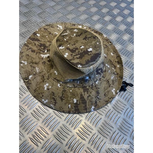 Chapeau camouflage protection solaire maille respirante peche chasse randonne militaire camping