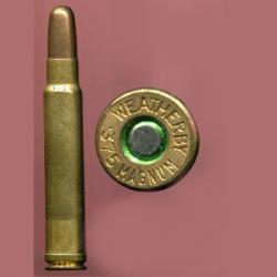 .375 Weatherby Magnum - balle cuivre pointe arrondie
