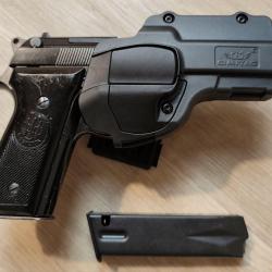 Pistolet semi-automatique BERETTA 92 S - Calibre 9x19 + Holster Omitac et 2 chargeurs (Occasion)