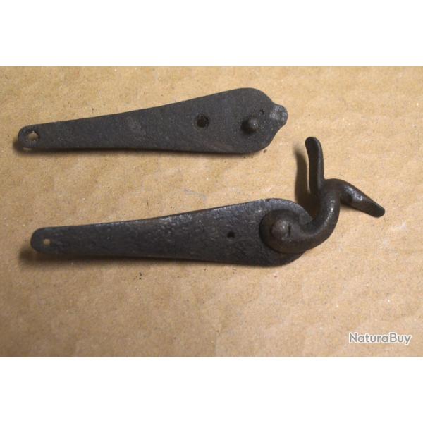 Paire de platines de fusils de chasse