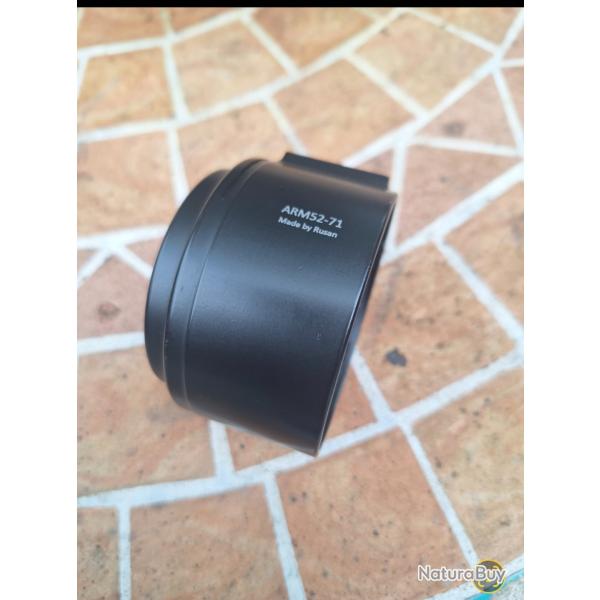 Bague adaptateur Rusan ARM52-71 pour lunette DE HUTTE OU NIKKO STIRLING 3-12X62