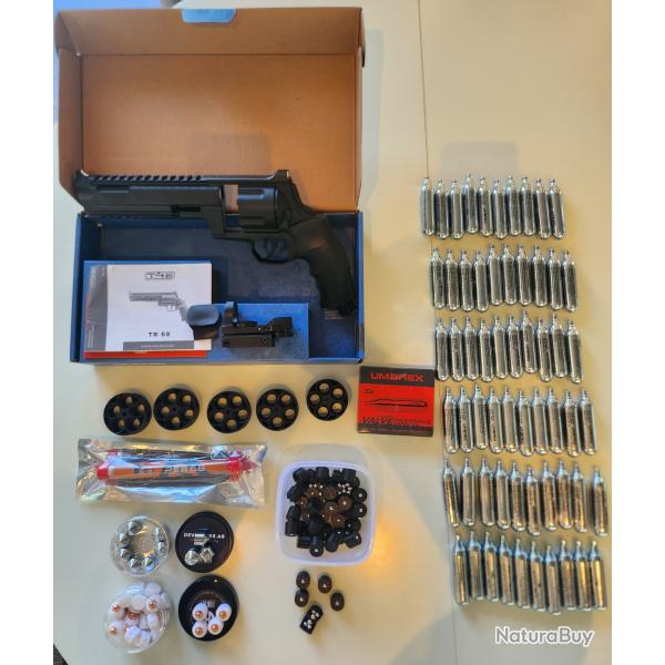 Pack revolver de dfense UMAREX T4E TR68 calibre 68 neuf