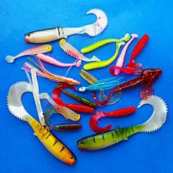 LEURRES SOUPLES - Lot de 25 pièces