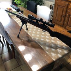 Carabine 22 long rifle CZ 455 varmint , canon lourd de 52 cm d'une très grande précision.