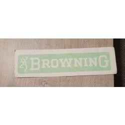 Autocollant chasse , armes , tir ,ball-trap ,Browning vert