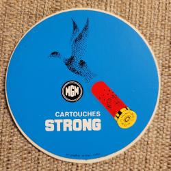 Autocollant chasse. Tir , armes ,munitions  ,cartouches strong
