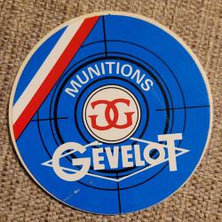 Autocollant chasse. Tir , armes , munitions  , cartouches Gevelot