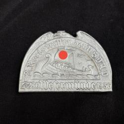 Badge du second rassemblement du NSDAP à Westermünde - Allemand WW2