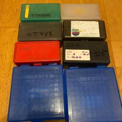 Lot de 8 boites munitions 357mag