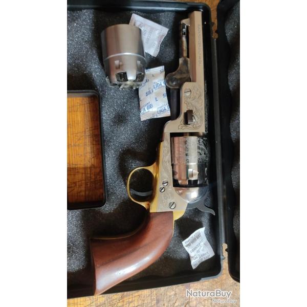Revolver Pietta 1851 Navy Yank Yankee calibre 44 + barillet supplmentaire