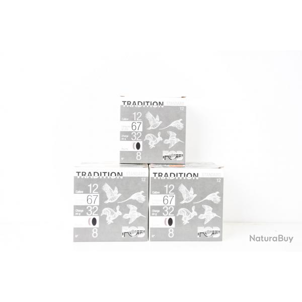 125 Cartouches FOB Tradition cal 12 bourre grasse