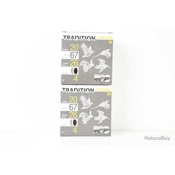 50 Cartouches FOB Tradition cal. 20