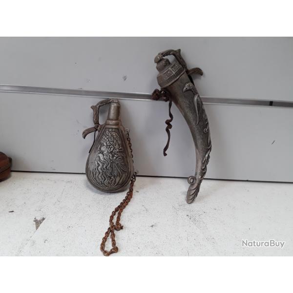 Lot de 2 poires a poudre