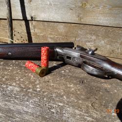 Beau fusil à chiens cal 16/65 F.Godard à Lamotte Beuvron