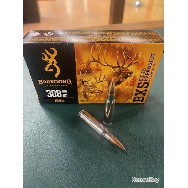 BALLES BXS BROWNING 308 WIN 150GR