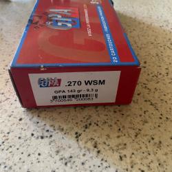 Balle GPA 270wsm 143gr 9,3g