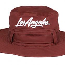 Chapeau Bob Los Angeles Marron - Bob Safari Streetwear Bord Large en Coton Taille unique Marron