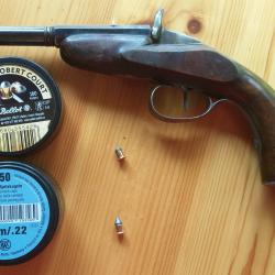 Superbe Pistolet de salon 6mm Flobert  "C L WAGNER à BERNE"