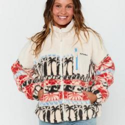 Veste Polaire Femme Rip Curl OCEANIC ZIP THRU POLAR FLEECE Beige