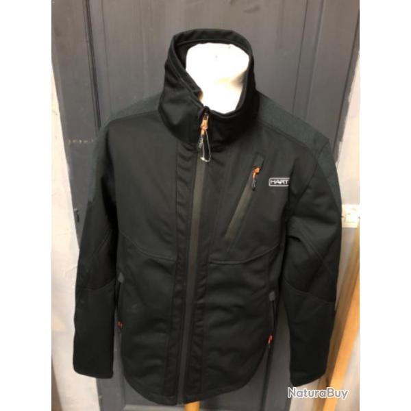 HANGAR33 SOFTSHELL HART LANBRO NOIR TAILLE L ANCIENNE COLLECTION