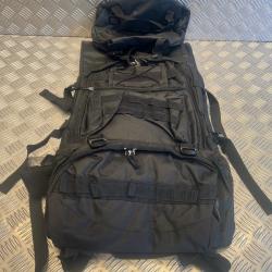 sac a dos 100L toile Oxford bretelles réglables multiples poches randonnée aventures plein air noir