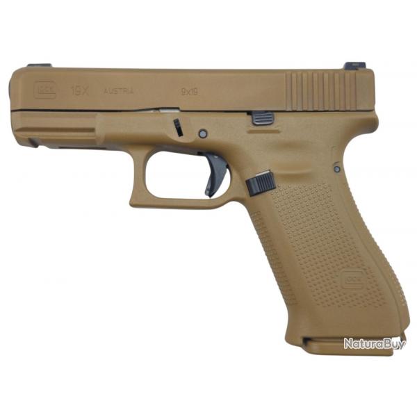 EDITION LIMITE - PISTOLET GLOCK 19X ARME BRESILIENNE CAL.9X19 AVEC ORGANES ACIER