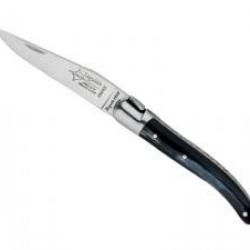 Couteau Laguiole d'antan G. DAVID, lame acier 12C27 manche en corne 8cm