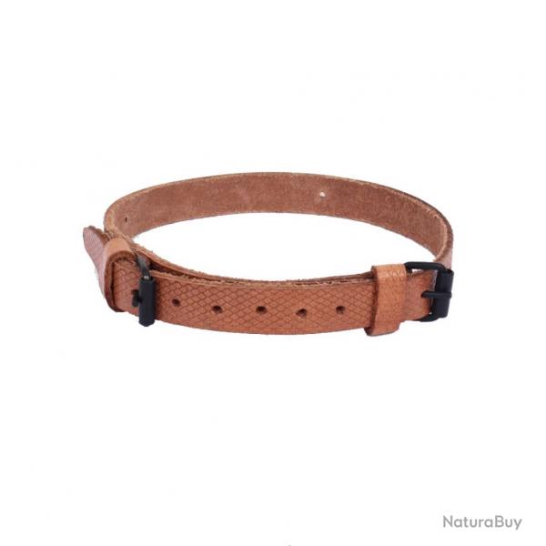 Sangle 2 boucles en cuir Arme Tchque