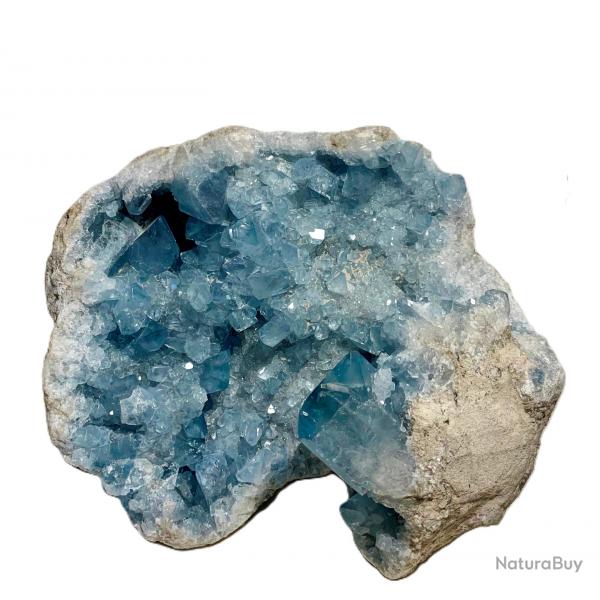 Superbe et rare gode de Celestite, minraux de Madagascar de 4 kg 670