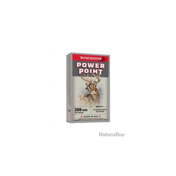!!! offre !!! 60munitions winchester power point 308 180gr + 1 T-shirt offert
