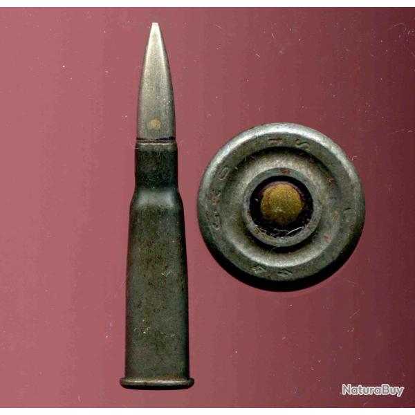8 mm Lebel tui acier - Production sous contrle allemand  Tarbes en 1944 - marquage : oyj St 1 44