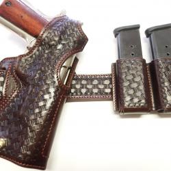 ETUI demi galet ATTACK LUXE  pour 1911 (Fabrication Entreprise artisanale française )