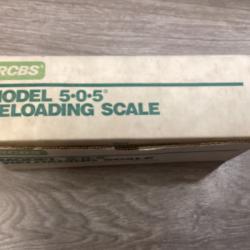 Balance de rechargement de munition modèle RCBS 5-0-5 reloading Scale