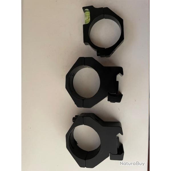 Anneaux de Montage 34mm/1.34in Support de Montage pour Rails Picatinny 20mm Anneaux de Base de Monta