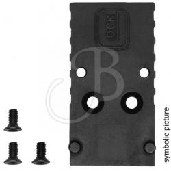 GLOCK - Plaque de base 04 pour Glock MOS (Modular Optic System)  pour point rouges EOTECH, LEUPOLD