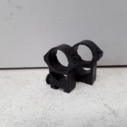 X2 colliers haut H.20mm ø25,4mm pour rail R.11mm